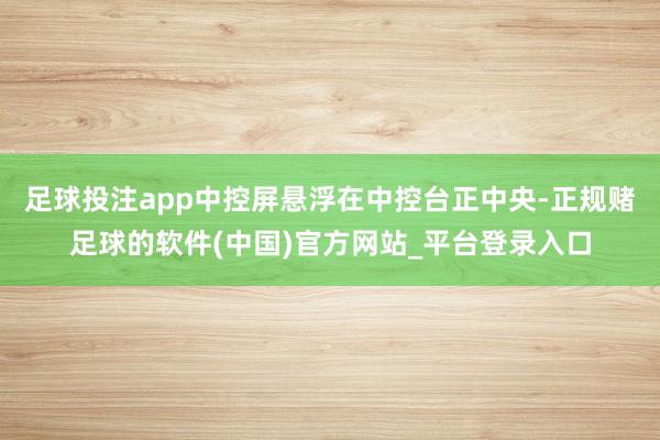 足球投注app中控屏悬浮在中控台正中央-正规赌足球的软件(中国)官方网站_平台登录入口