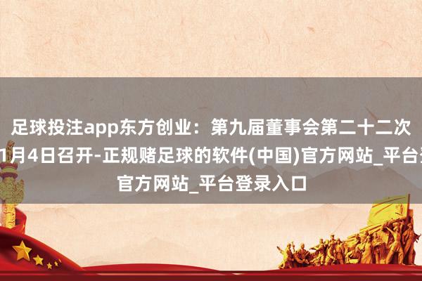 足球投注app东方创业：第九届董事会第二十二次会议于11月4日召开-正规赌足球的软件(中国)官方网站_平台登录入口