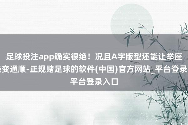 足球投注app确实很绝！况且A字版型还能让举座线条变通顺-正规赌足球的软件(中国)官方网站_平台登录入口