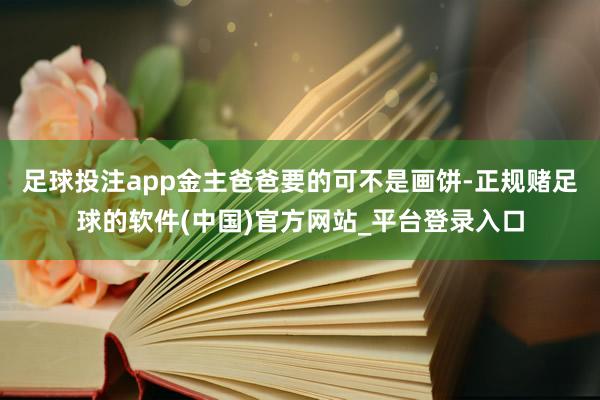 足球投注app金主爸爸要的可不是画饼-正规赌足球的软件(中国)官方网站_平台登录入口