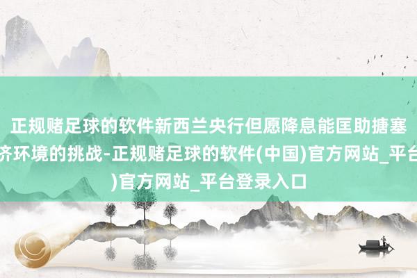 正规赌足球的软件新西兰央行但愿降息能匡助搪塞国表里经济环境的挑战-正规赌足球的软件(中国)官方网站_平台登录入口