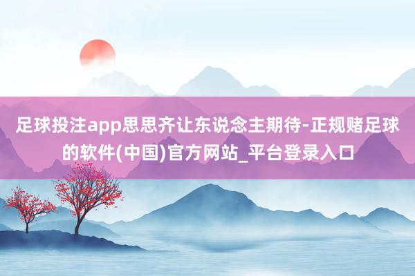 足球投注app思思齐让东说念主期待-正规赌足球的软件(中国)官方网站_平台登录入口