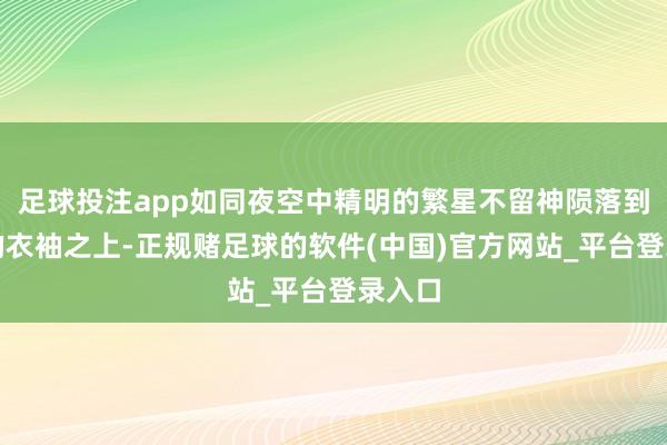 足球投注app如同夜空中精明的繁星不留神陨落到了她的衣袖之上-正规赌足球的软件(中国)官方网站_平台登录入口